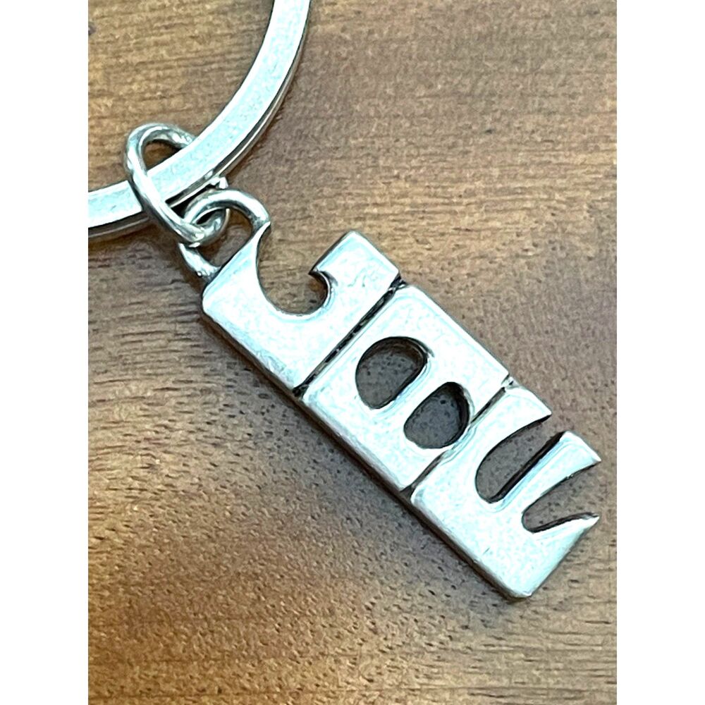 ~ Rare LAF Key Ring Vintage Sterling Silver* Key Chain Lafayette College VTG 70